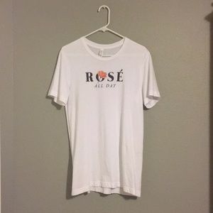 White “Rosé All Day” T-Shirt